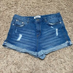 Lovetree Distressed Denim Shorts